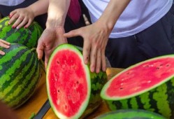 学校搬凳子吃瓜,共享欢乐时光